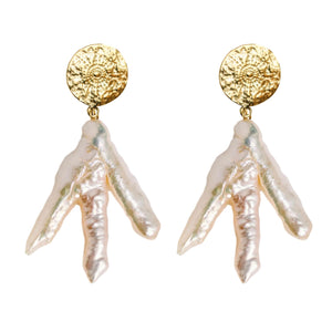 Gold Coin & Coral Vintage Statement Earrings – St. Armands Designs of  Sarasota