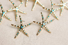 Gold Starfish Maxi Statement Stud Earrings