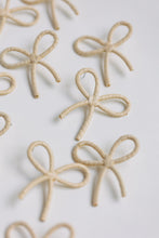 Natural Raffia Wrapped Bow Statement Earrings