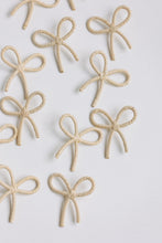 Natural Raffia Wrapped Bow Statement Earrings