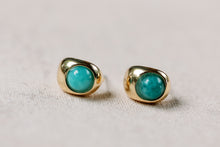 Turquoise Huggie Mini Hoop Earrings