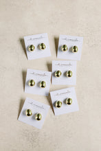 Gold Gumdrop Minimalist Earrings