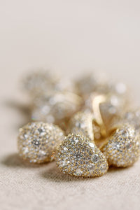 Pave Crystal Gumdrop Earrings