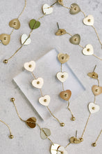 Gold Heart Duster Drop Earrings