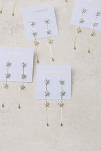 Diamond Daisy Gold Duster Drop Earrings