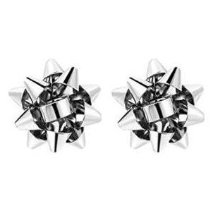 Silver Christmas Present Bows